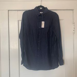 Steven Alan Hudson Shirt - Midnight Blue Linen